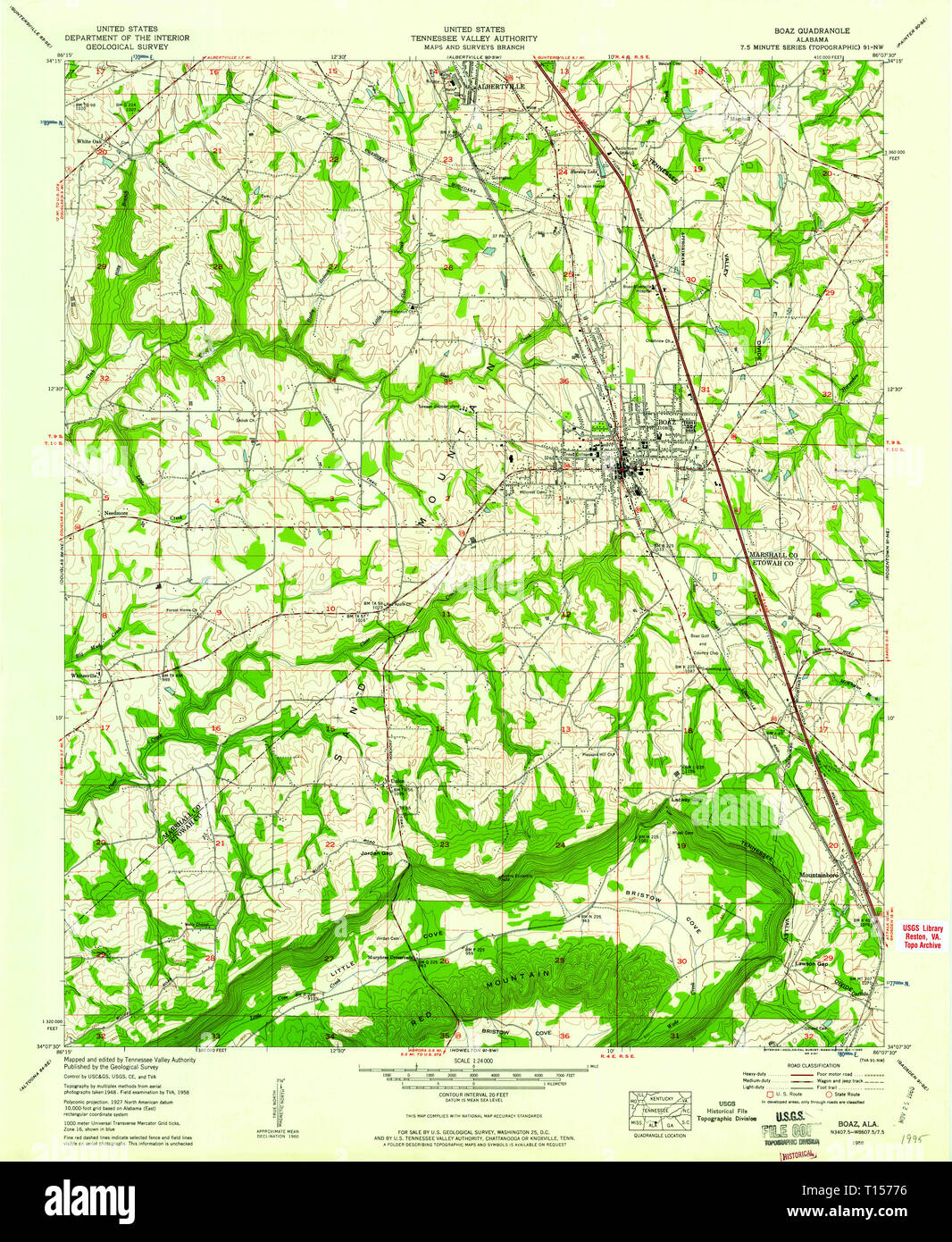 Boaz alabama map hires stock photography and images Alamy