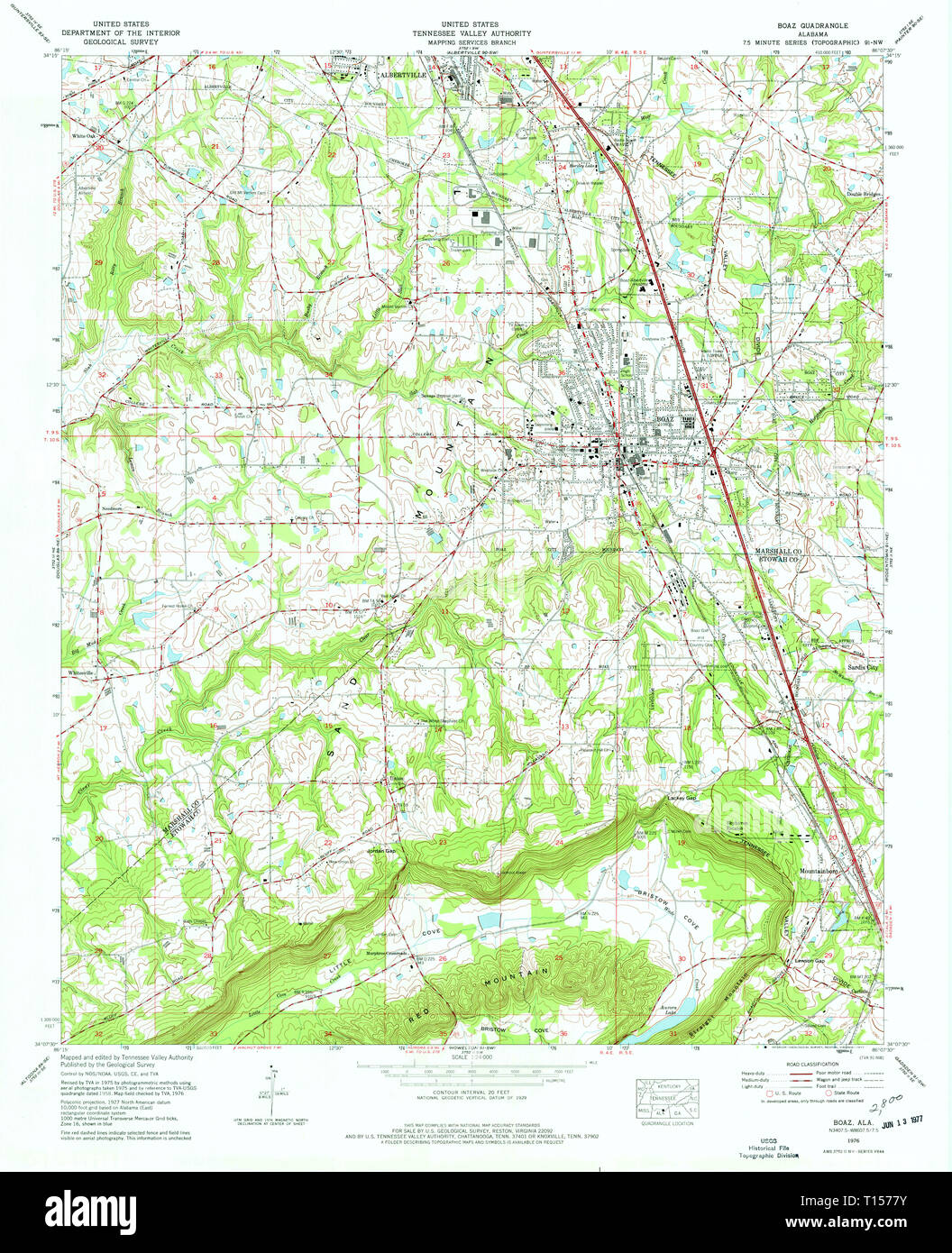 Boaz alabama map hires stock photography and images Alamy