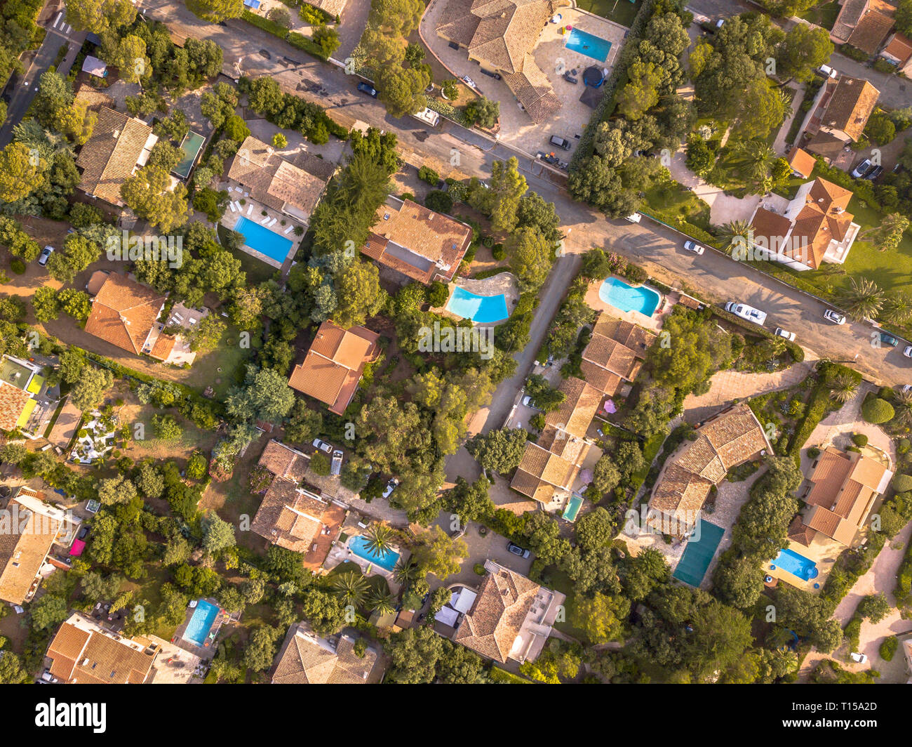 Aerial view swimming pools in hi-res stock photography and images - Alamy