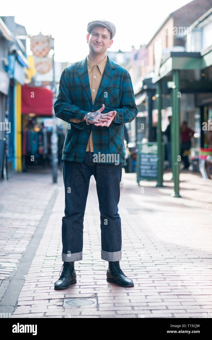 Brighton North Laine second hand vintage fashion clothing shop keepers