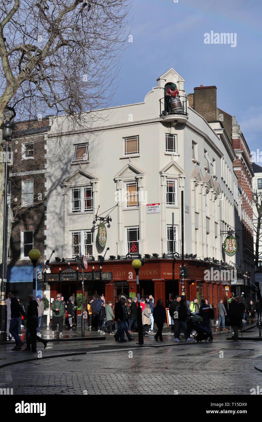 The Chandos Pub on St Martins Lane, London, England, UK Stock Photo Alamy