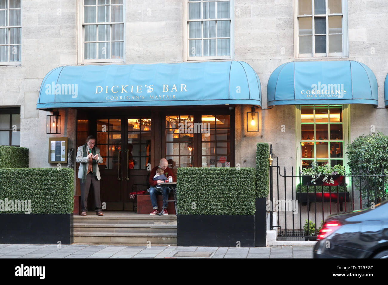 Dickie's Bar, Mayfair, London, England, UK Stock Photo