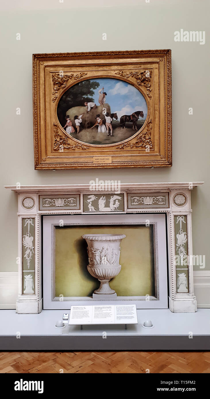 Marble Fireplace In The Collection Of The Lady Lever Art Gallery