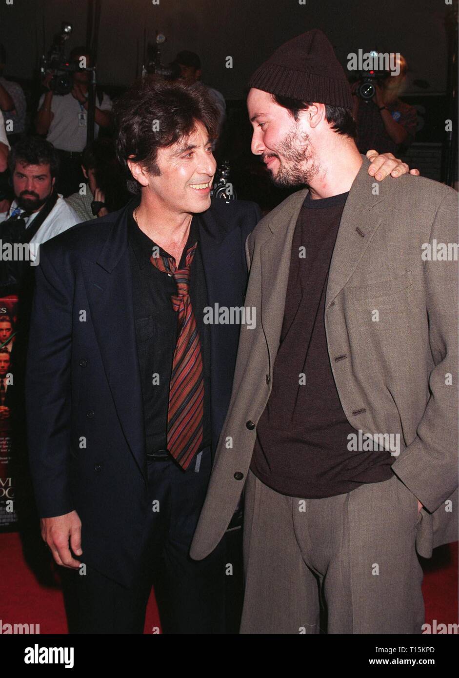 LOS ANGELES, CA. October 13, 1997: Actors Al Pacino (left) & Keanu