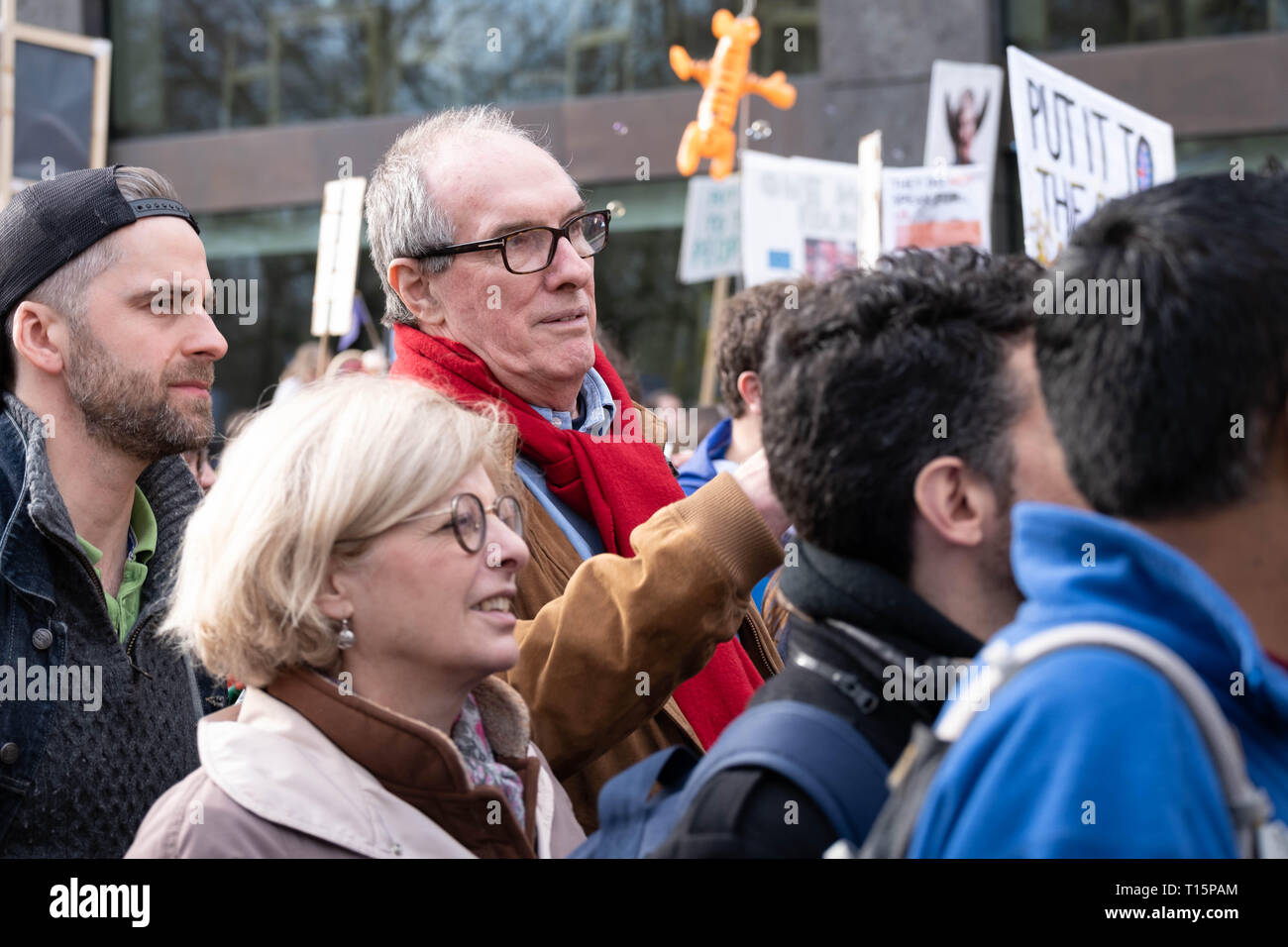 London, UK. 23rd Mar, 2019. Will Hutton attending Peoples vote March, London, 23 March 2019 Credit: Chris Moos/Alamy Live News Stock Photo