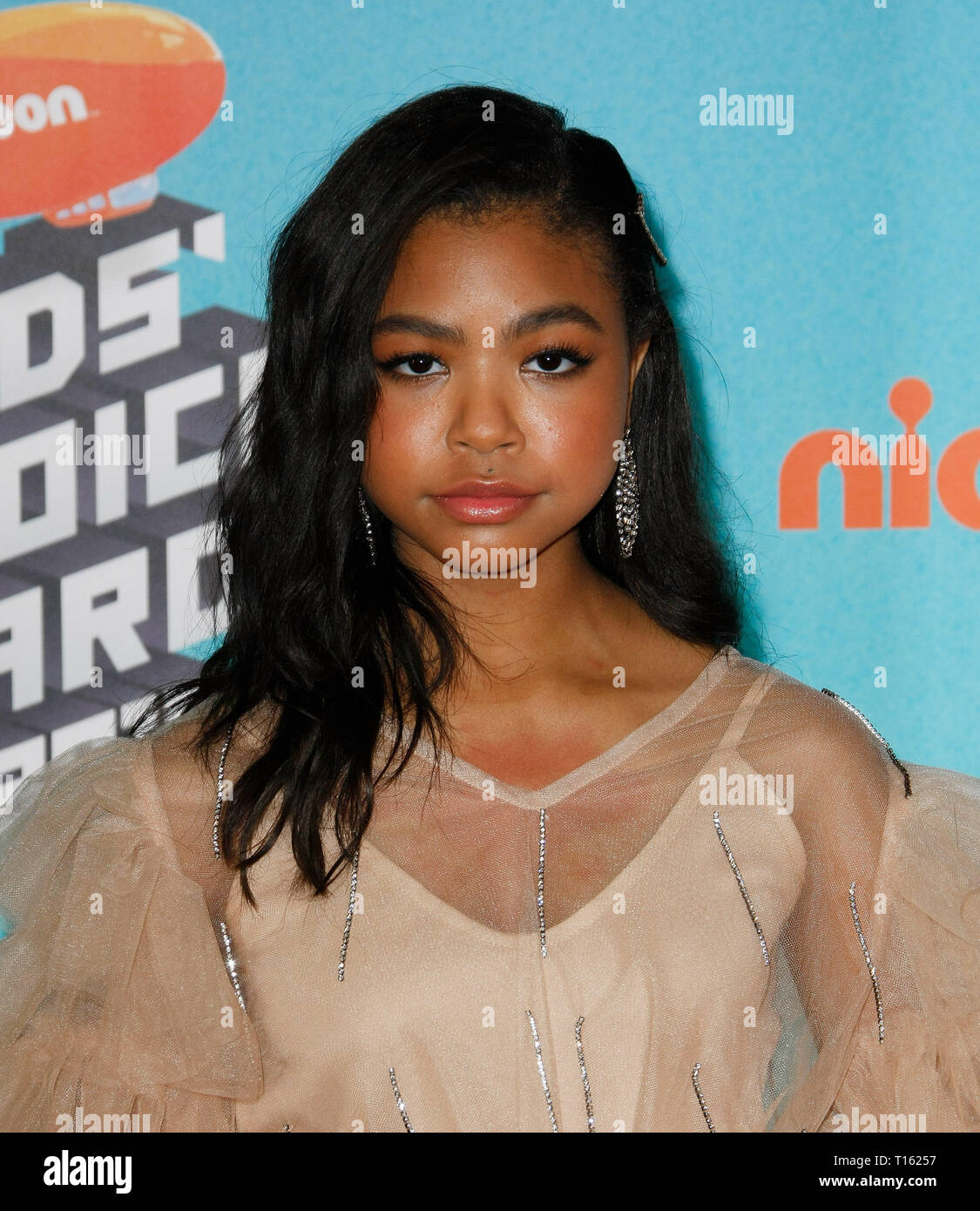 Los Angeles, USA. 23rd Mar, 2019. Navia Robinson attends Nickelodeon's 2019 Kids' Choice Awards at Galen Center on March 23, 2019 in Los Angeles, California. Photo: imageSPACE Credit: Imagespace/Alamy Live News Stock Photo