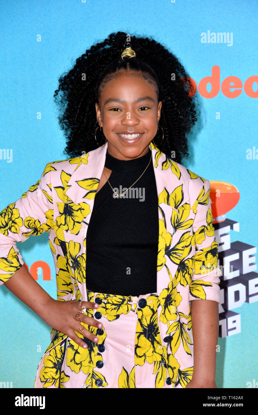 Los Angeles, USA. 23rd Mar, 2019. Priah Ferguson at Nickelodeon's Kids