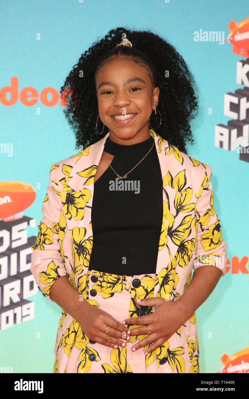 LOS ANGELES, CA- MARCH 23: Priah Ferguson, at Nickelodeon's 2019 Kids