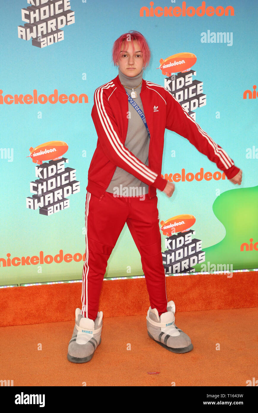 Los Angeles, Ca, USA. 23rd Mar, 2019. Russell Horning, Backpack Kid, at