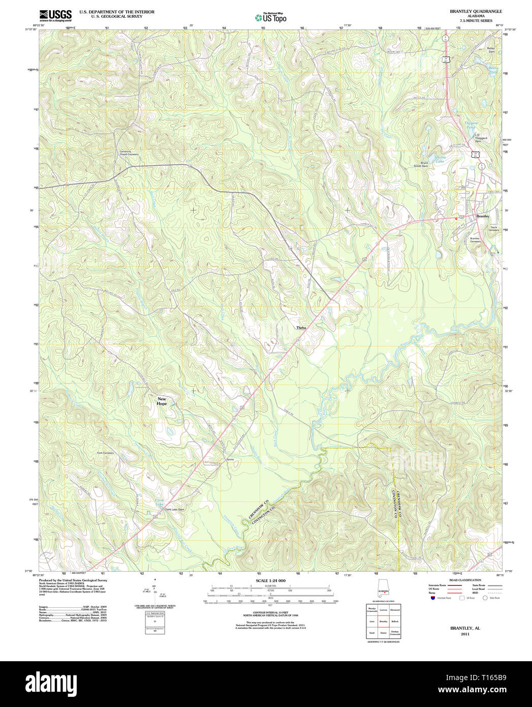 Brantley map hires stock photography and images Alamy