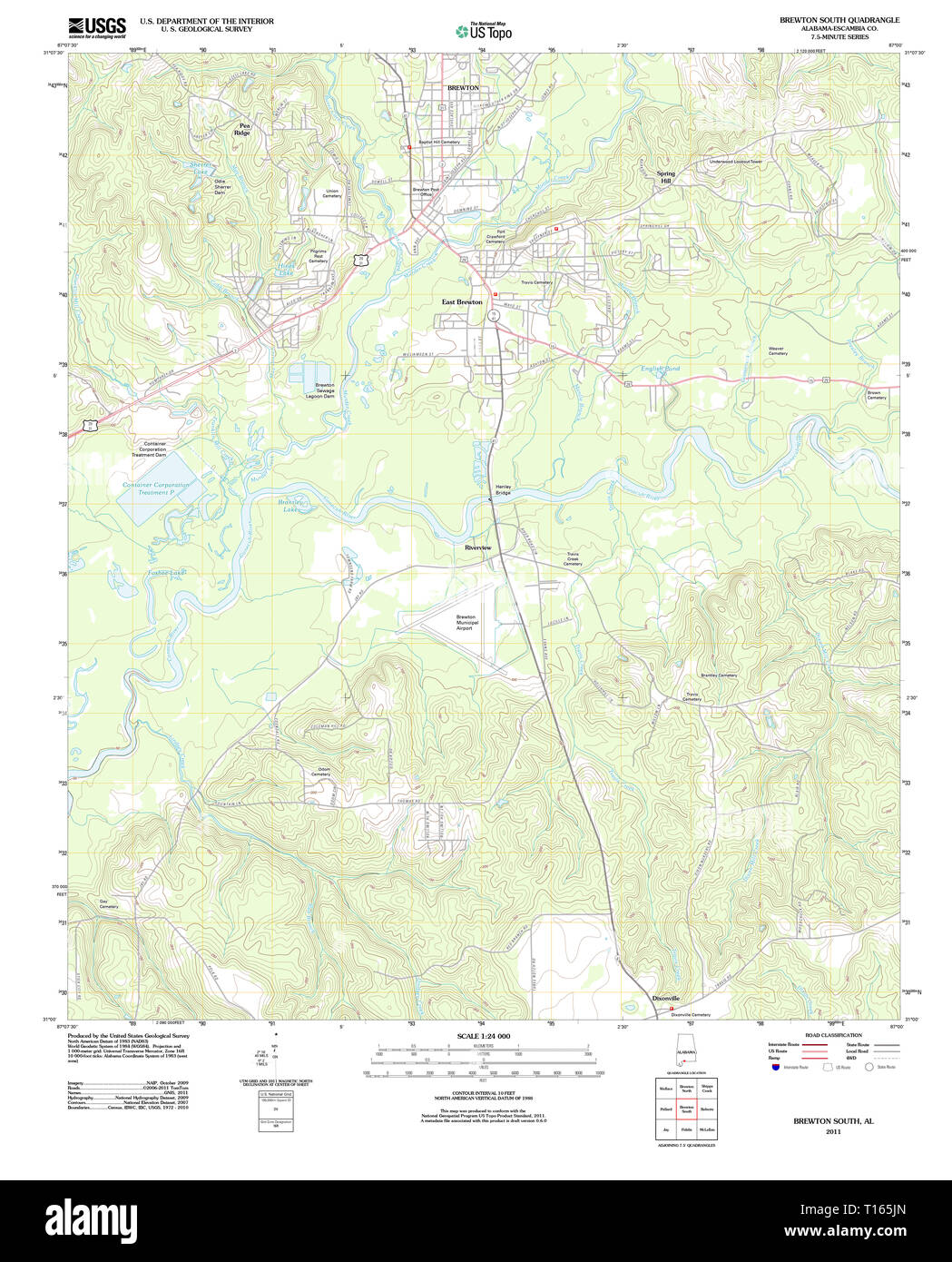 Brewton Al Zip Code Map United States Map