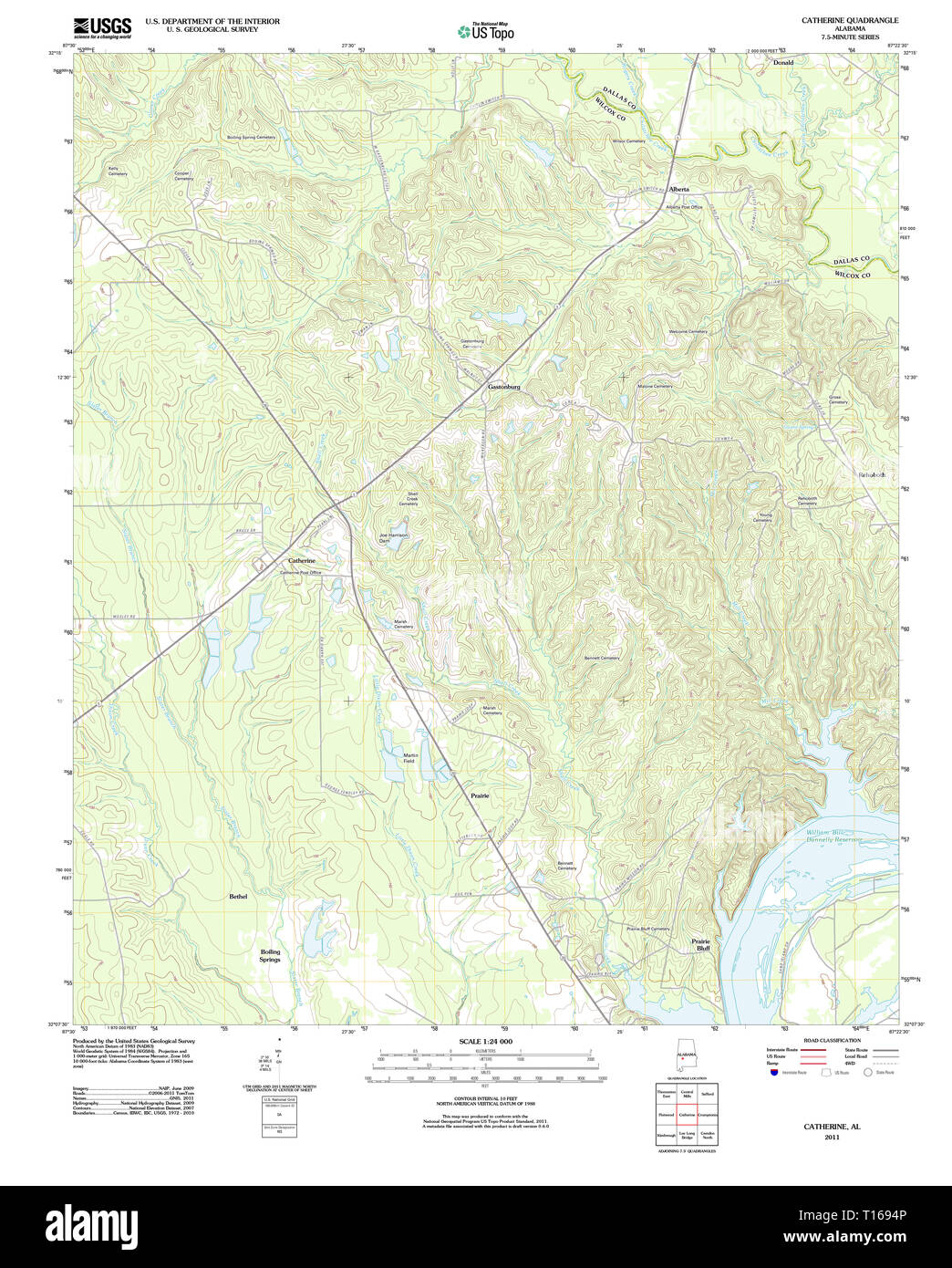 Catherine alabama map hires stock photography and images Alamy