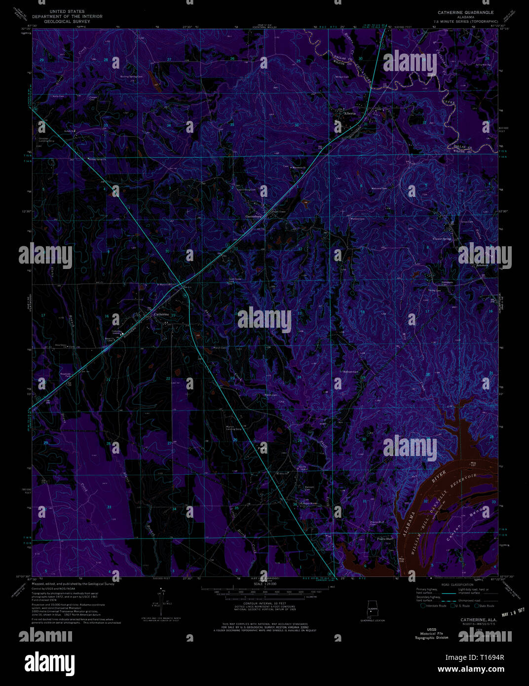 Catherine alabama map hires stock photography and images Alamy