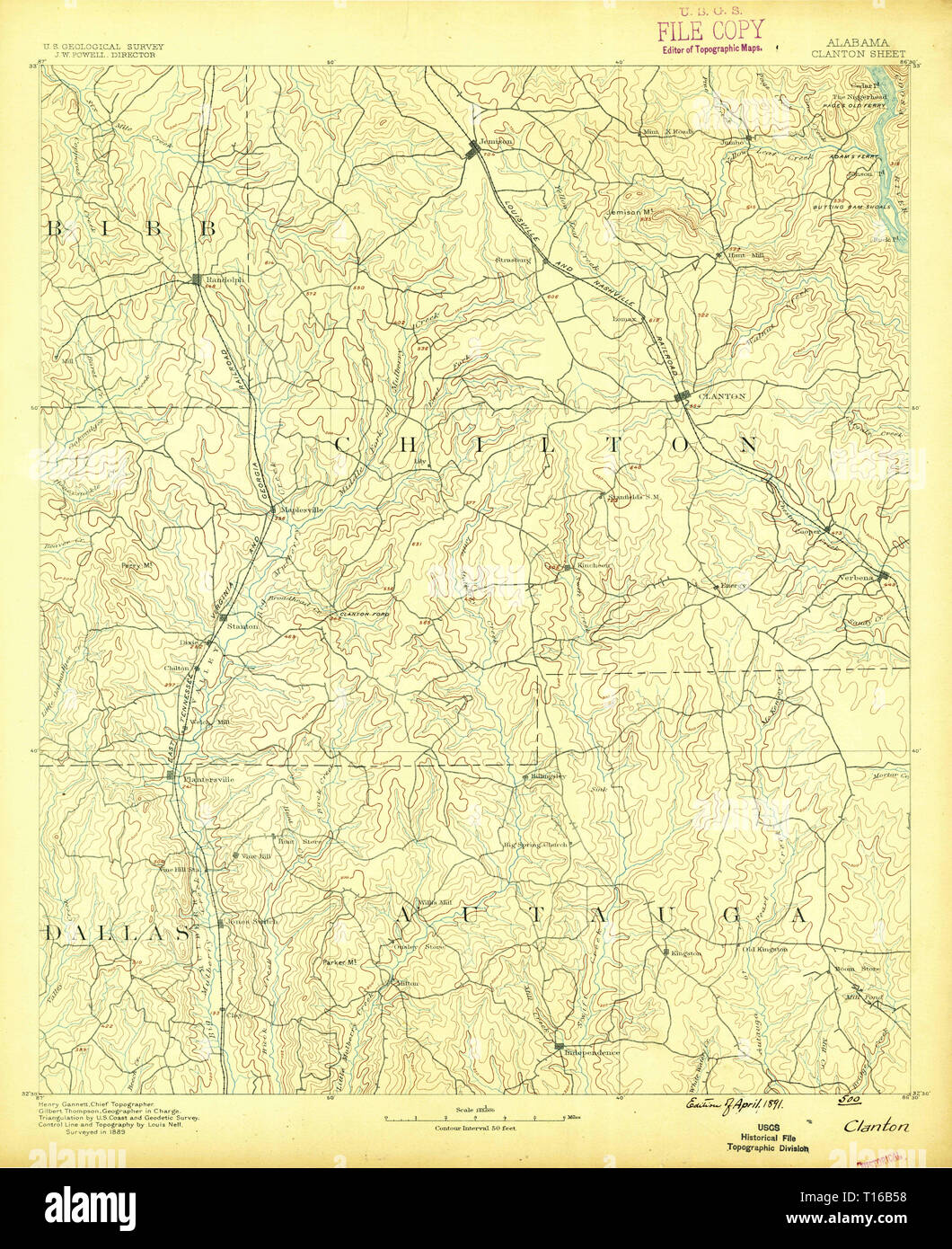 Clanton map hires stock photography and images Alamy