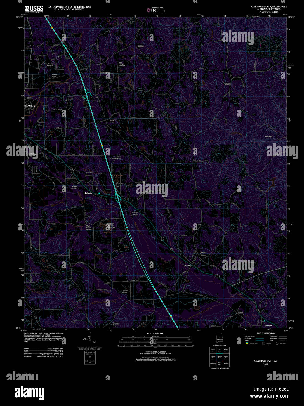 Clanton alabama map hires stock photography and images Alamy