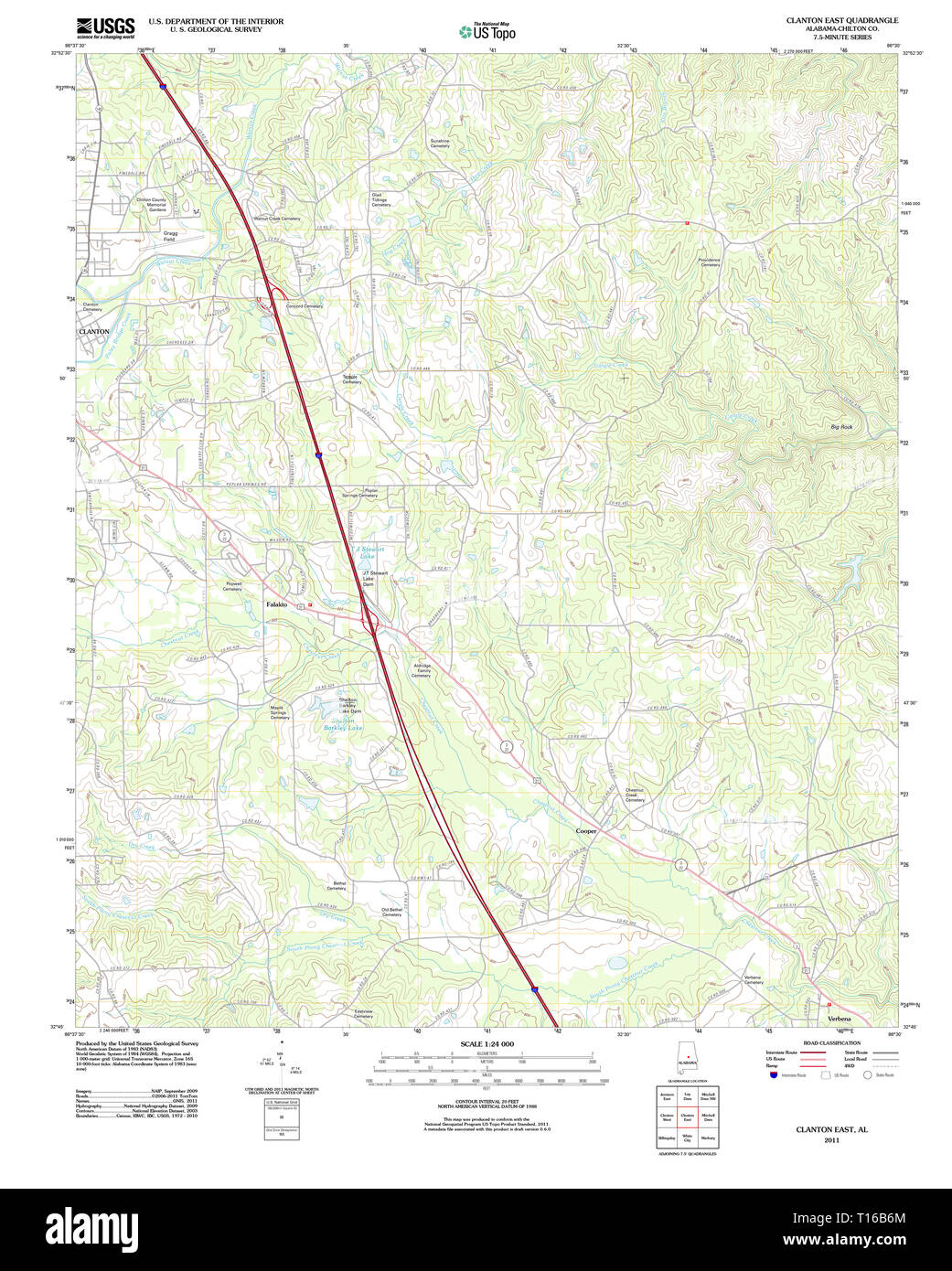 Map of clanton hires stock photography and images Alamy