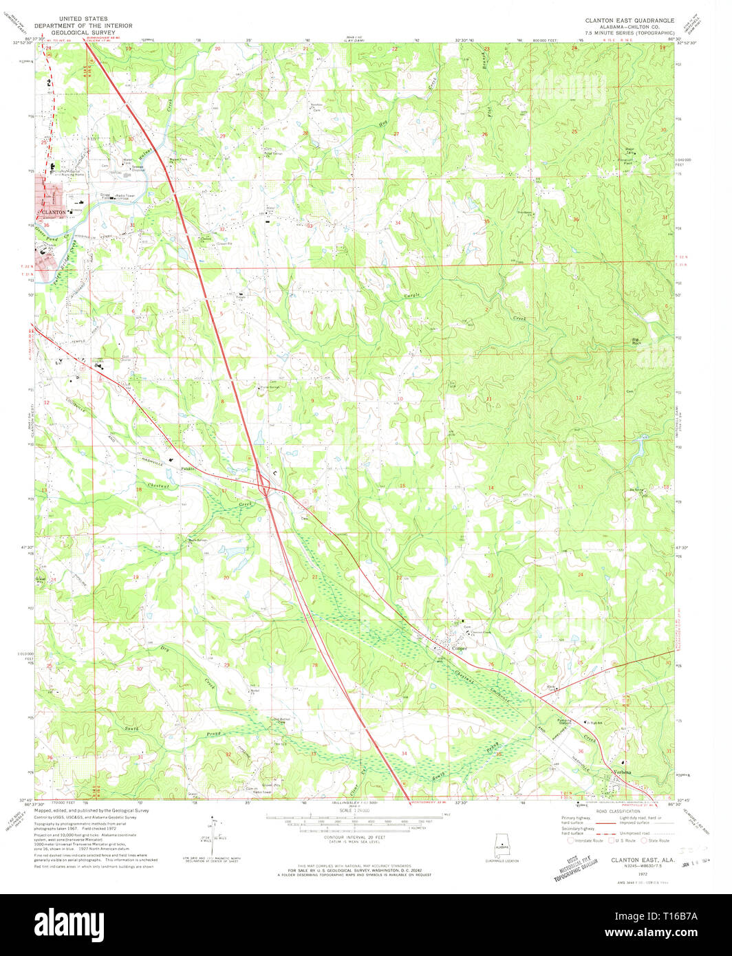 Clanton map hires stock photography and images Alamy