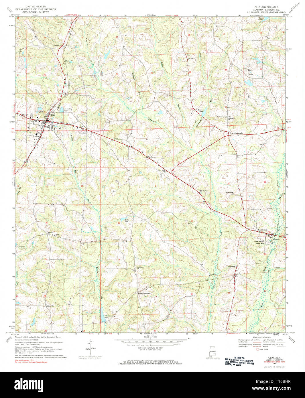 Clio alabama map Cut Out Stock Images & Pictures Alamy