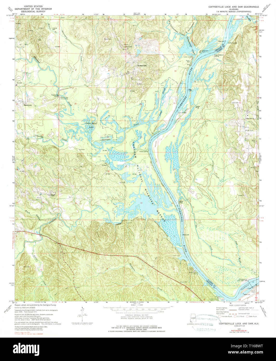 Coffeeville alabama map hires stock photography and images Alamy