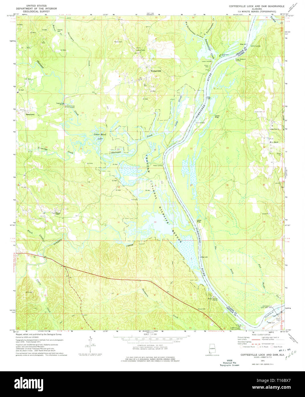 Map of coffeeville hires stock photography and images Alamy