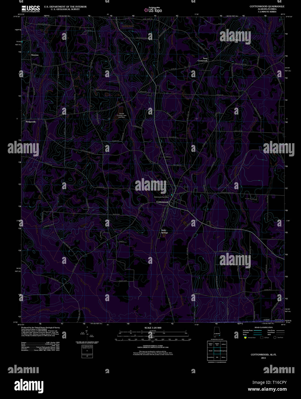 Map of cottonwood hires stock photography and images Alamy