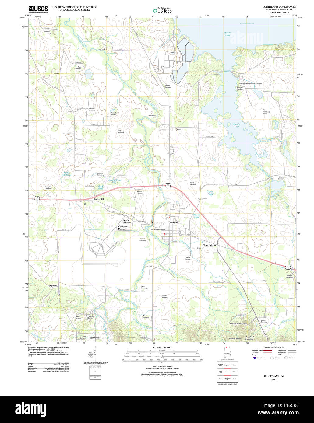 Map of courtland hires stock photography and images Alamy