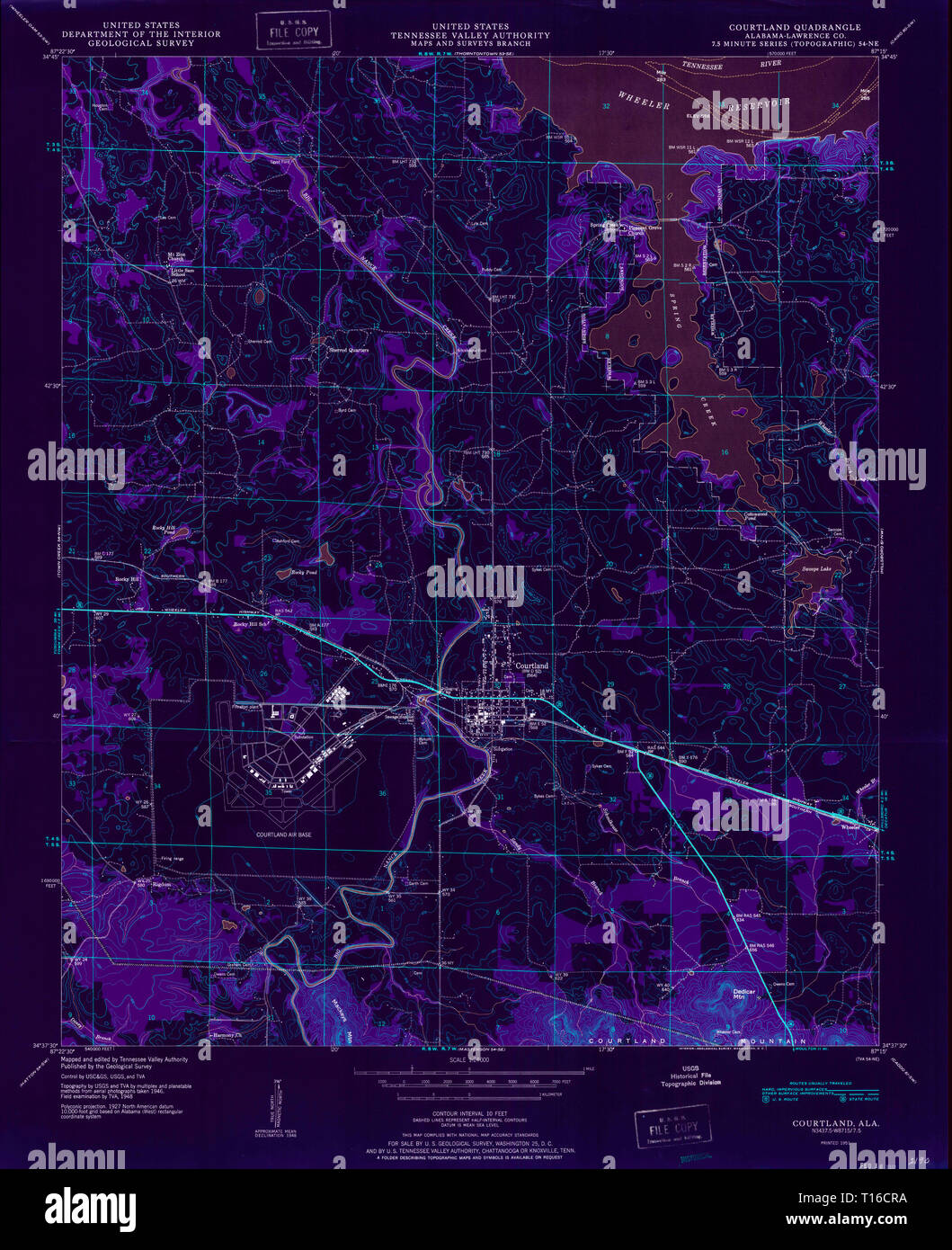 Map of courtland hires stock photography and images Alamy