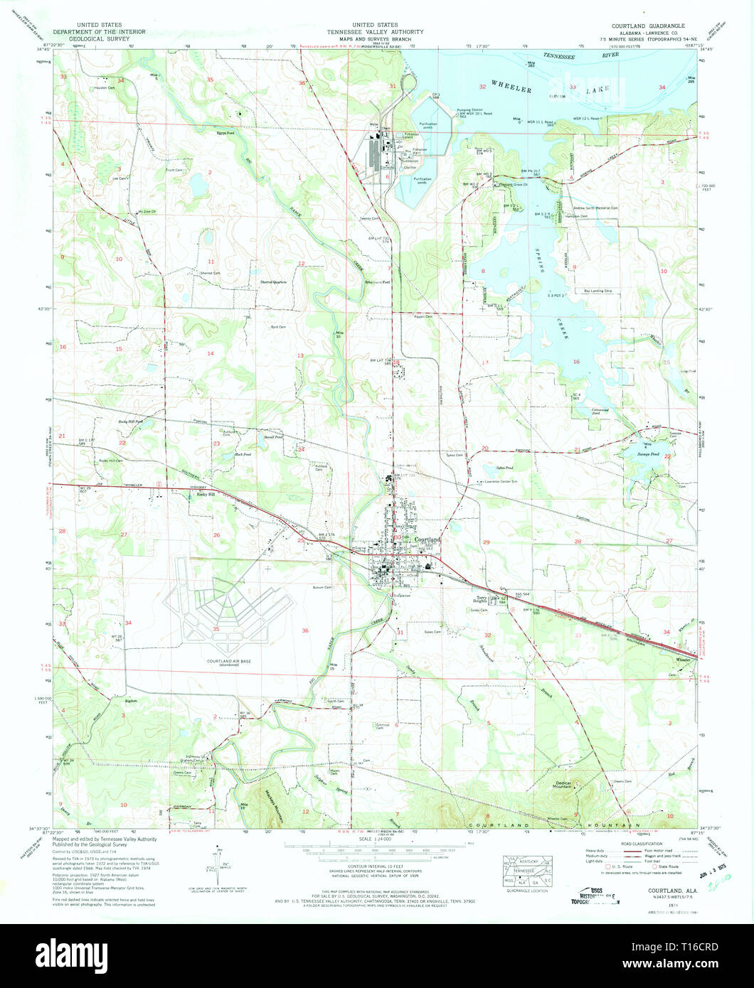 Map of courtland hires stock photography and images Alamy