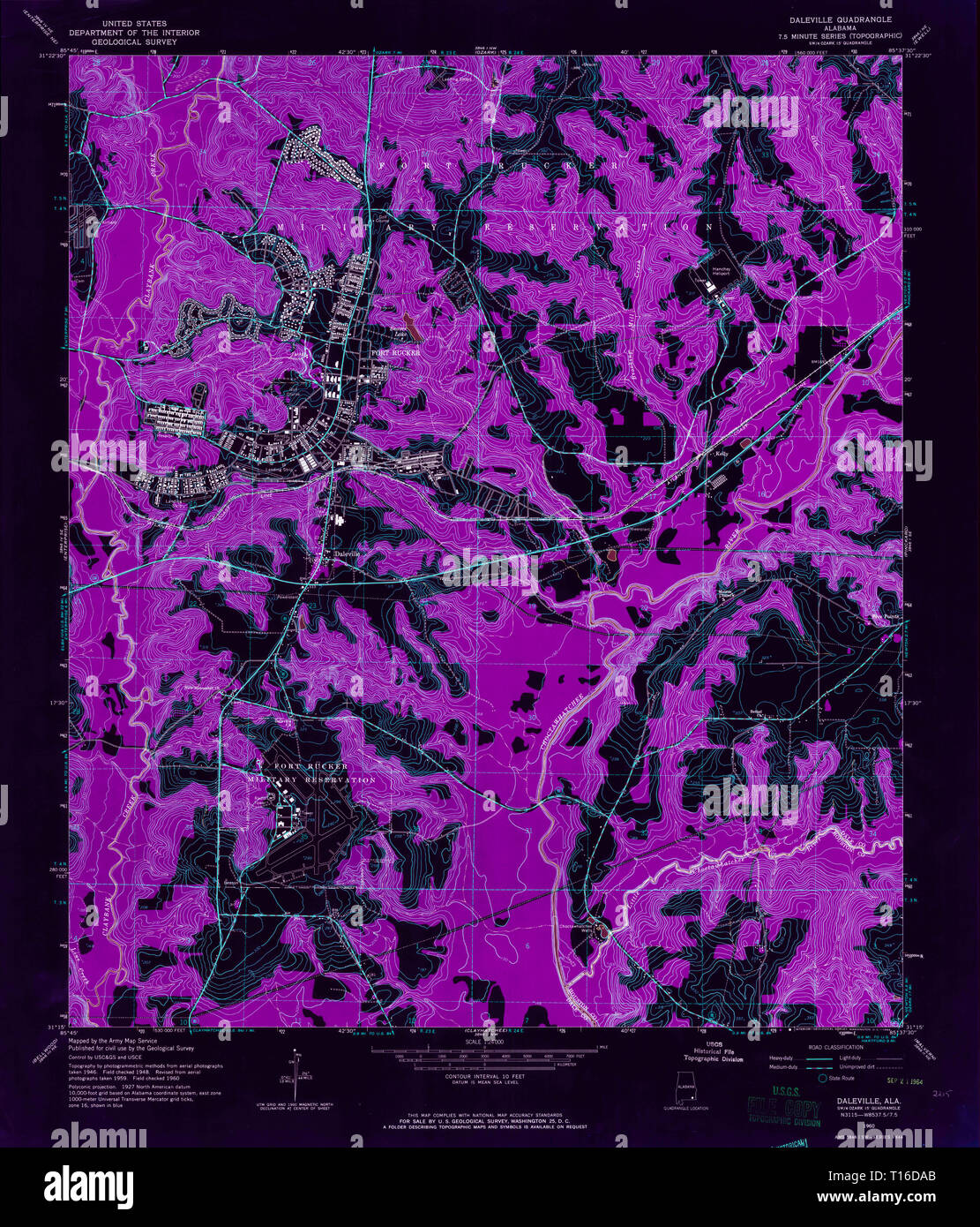 Map of daleville hires stock photography and images Alamy