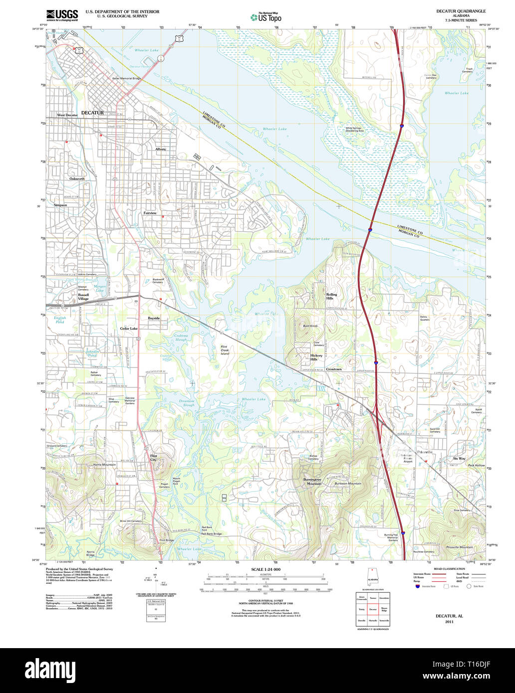 Map of decatur hires stock photography and images Alamy