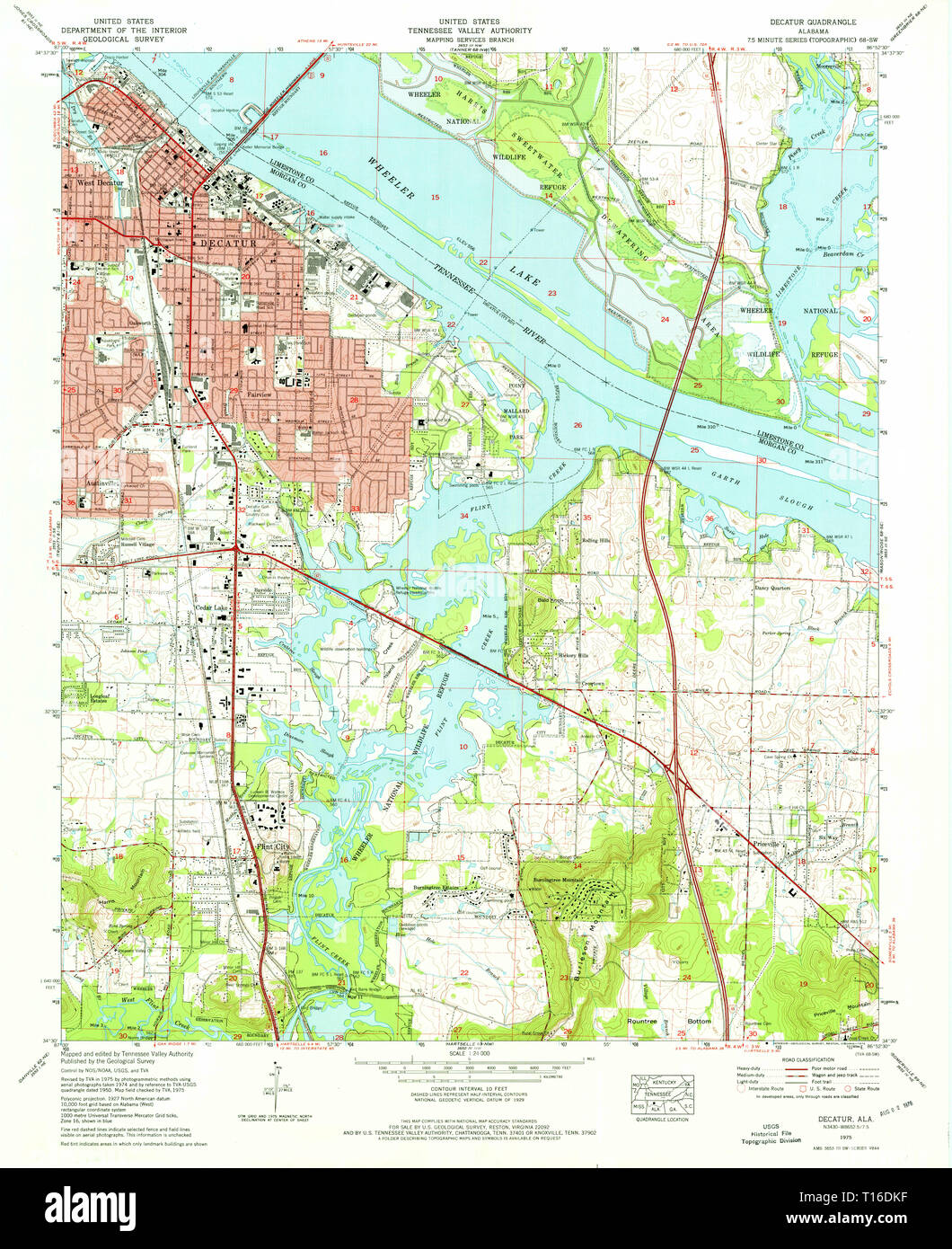 Map of decatur hi-res stock photography and images - Alamy