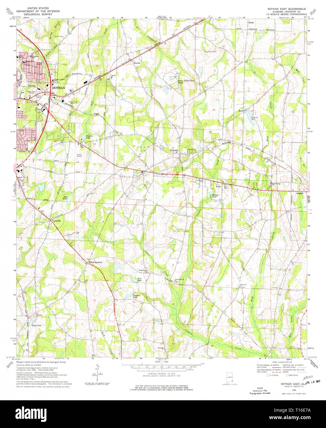 Map of dothan hires stock photography and images Alamy