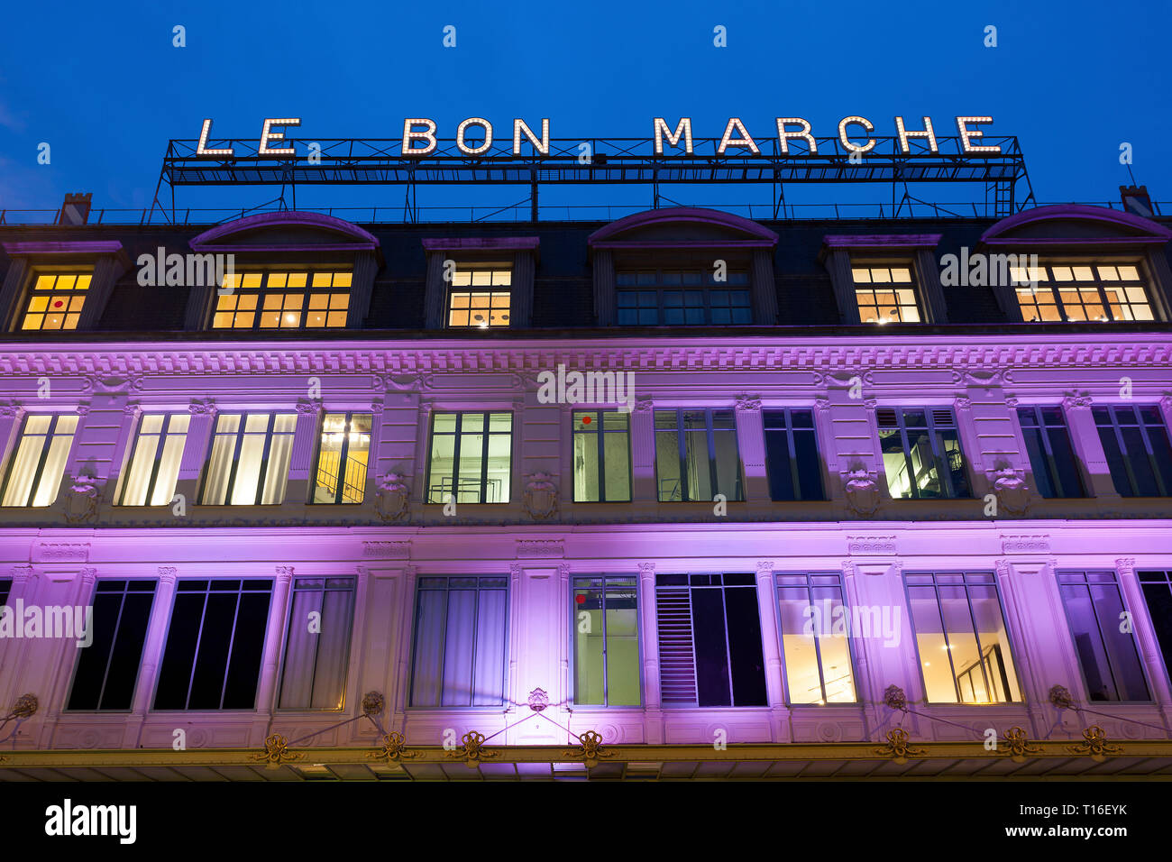 Image of The fabric department of Le Bon Marche stores, Paris, c