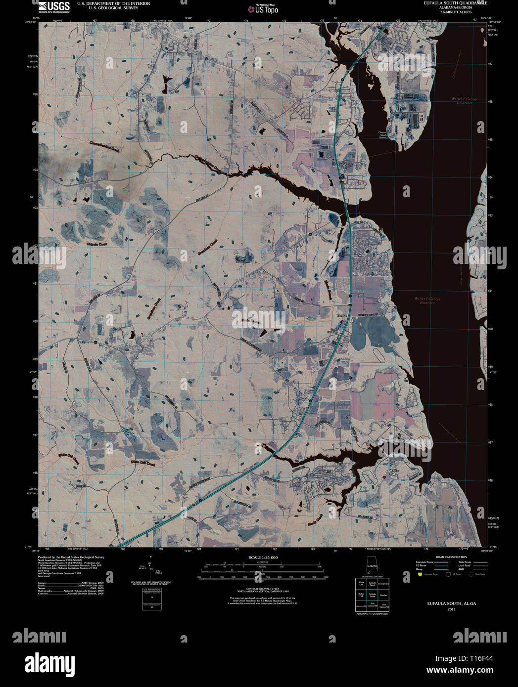 Map of eufaula hires stock photography and images Alamy