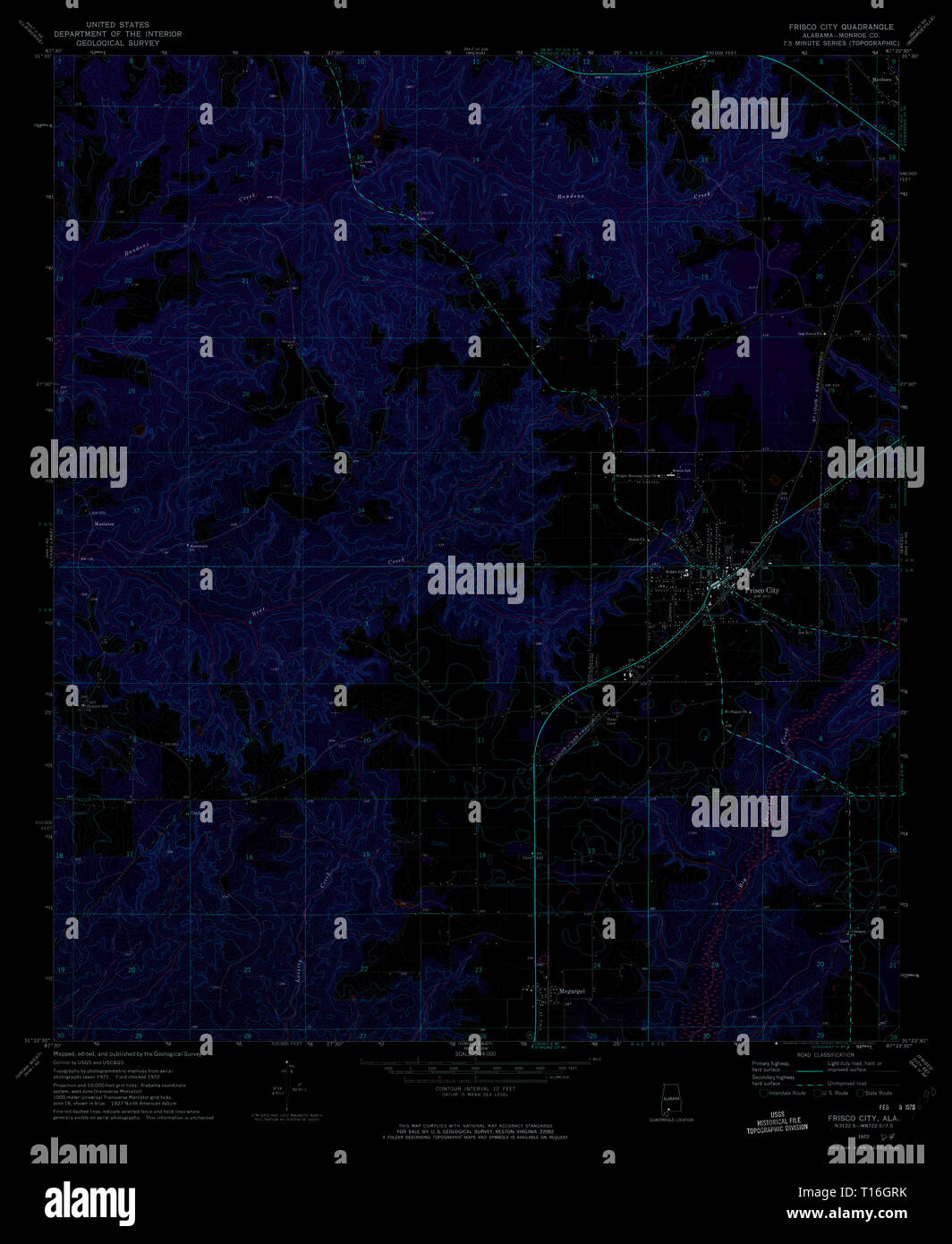 Frisco city map hires stock photography and images Alamy