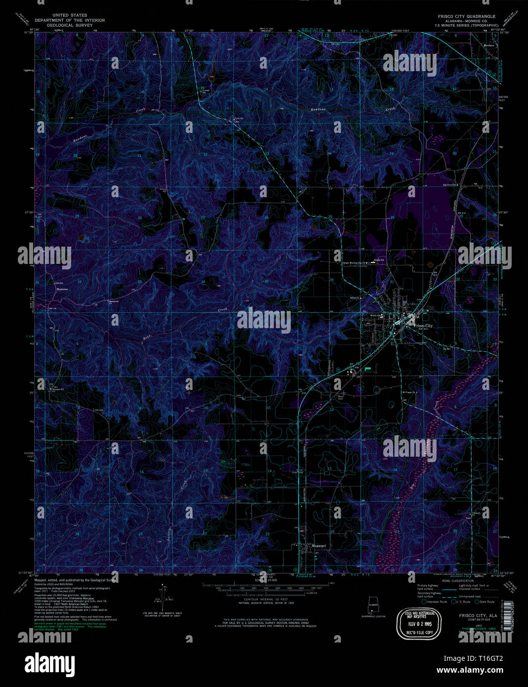 Frisco city alabama map hires stock photography and images Alamy
