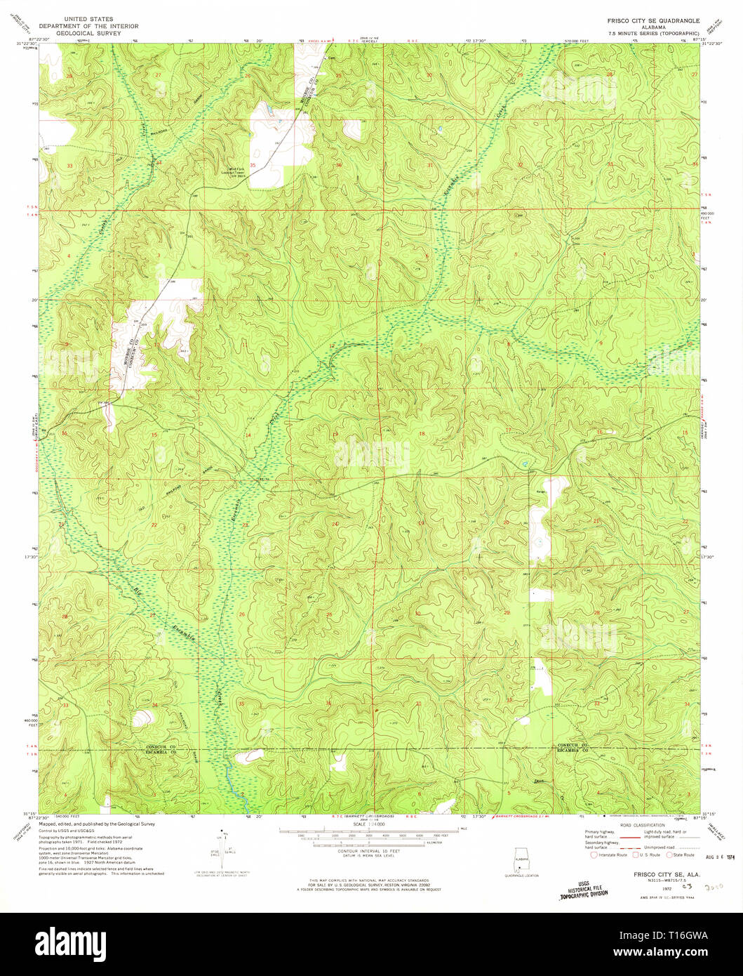 Frisco city alabama map hires stock photography and images Alamy