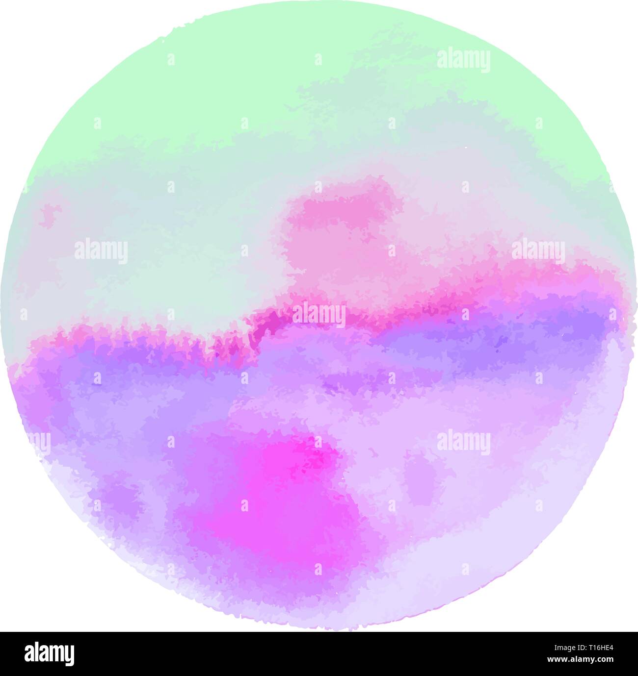 An abstract artistic green and purple watercolor background texture ...
