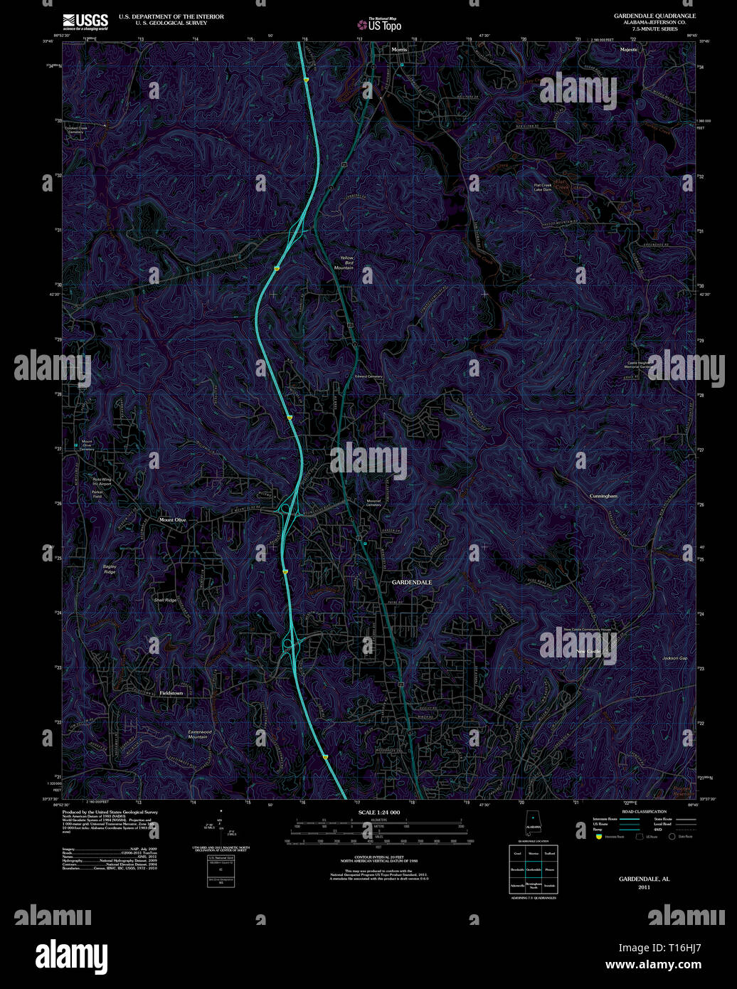 Gardendale map hires stock photography and images Alamy