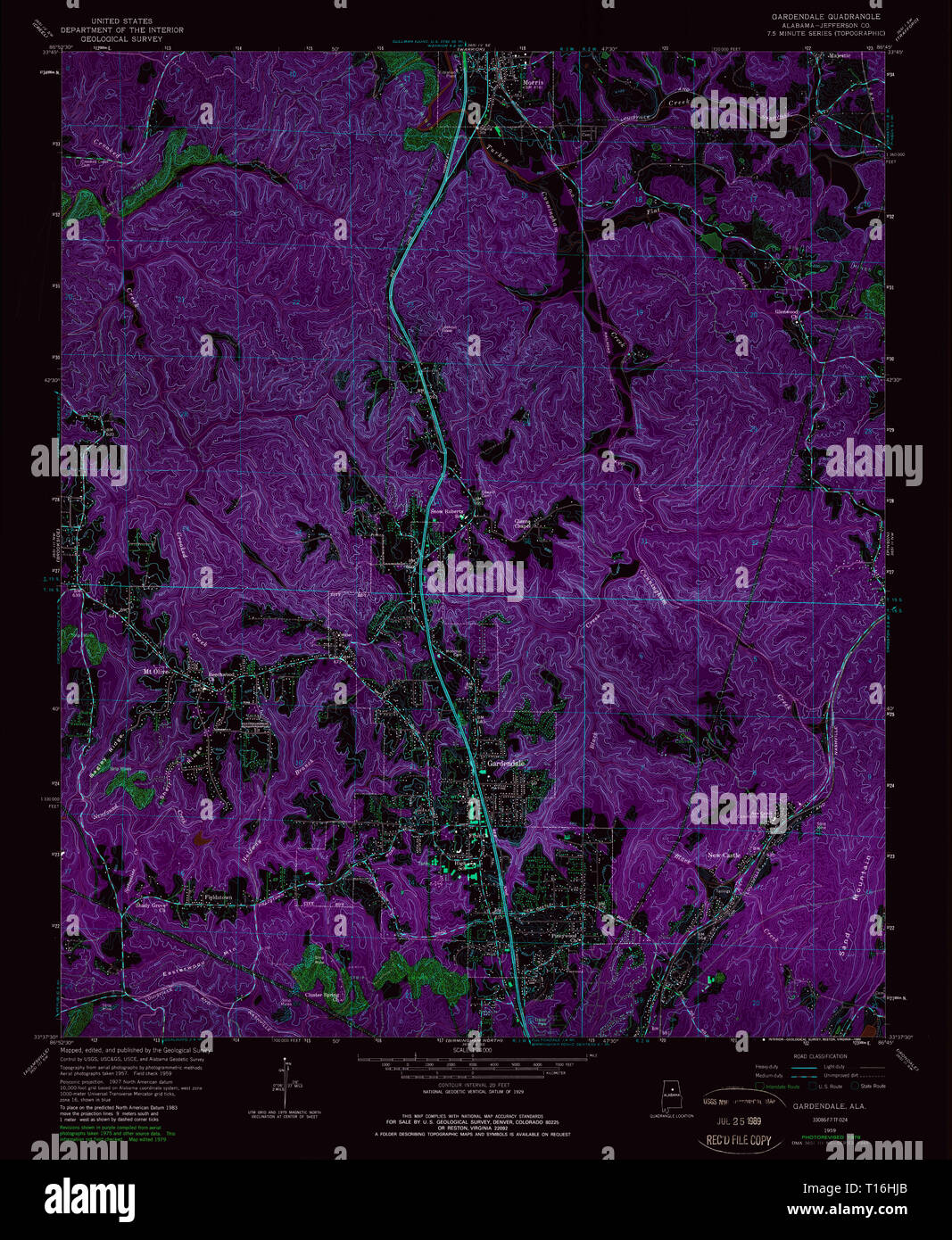 Gardendale map hires stock photography and images Alamy