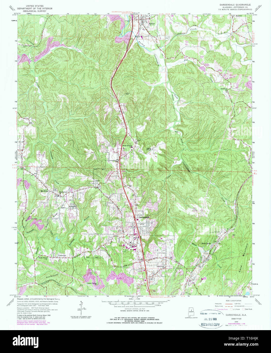 Gardendale map hires stock photography and images Alamy