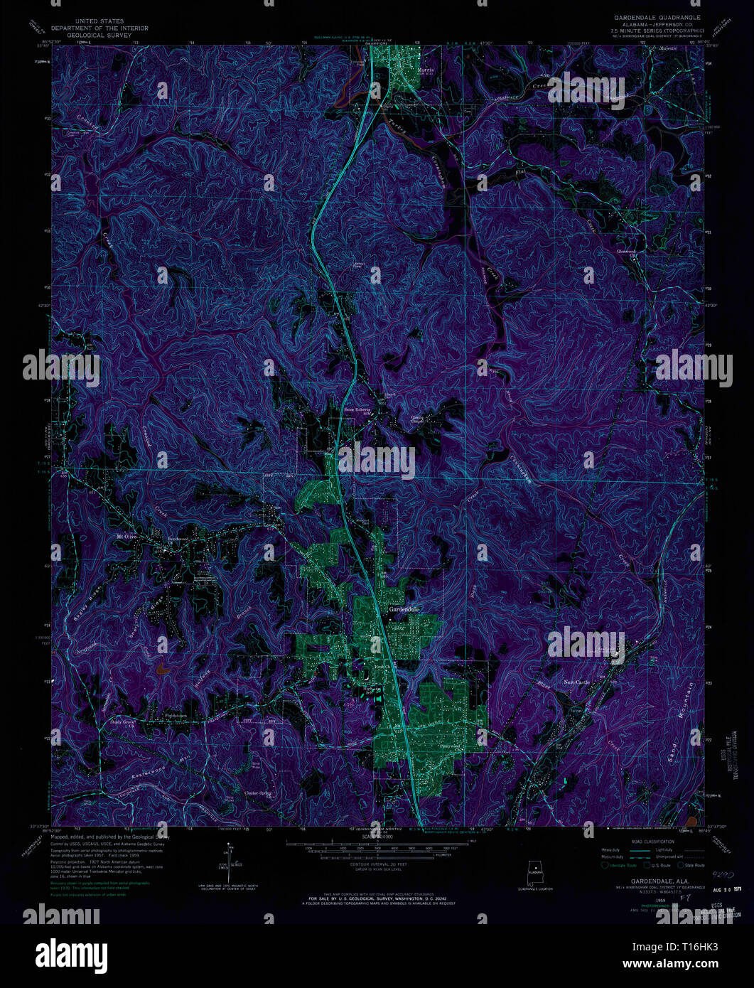 Gardendale map hires stock photography and images Alamy