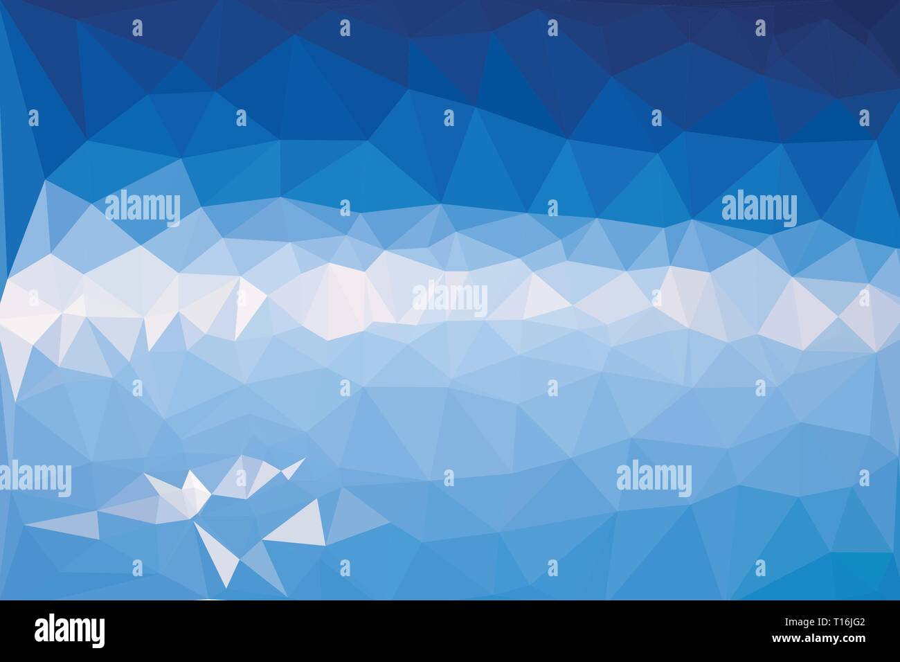 Elegant blue low poly abstract polygon vector background Stock Vector