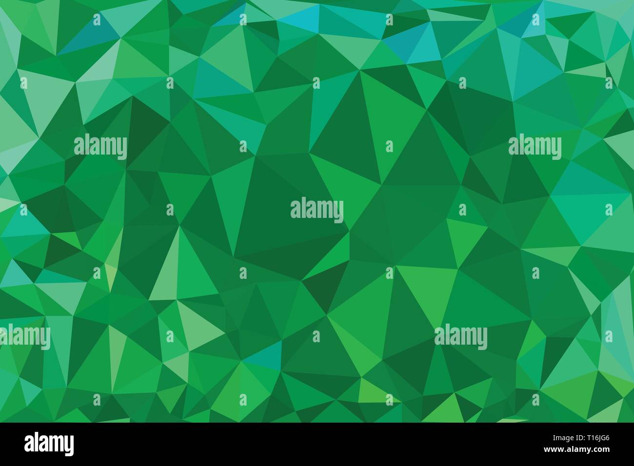 Elegant green abstract low polygon vector background Stock Vector