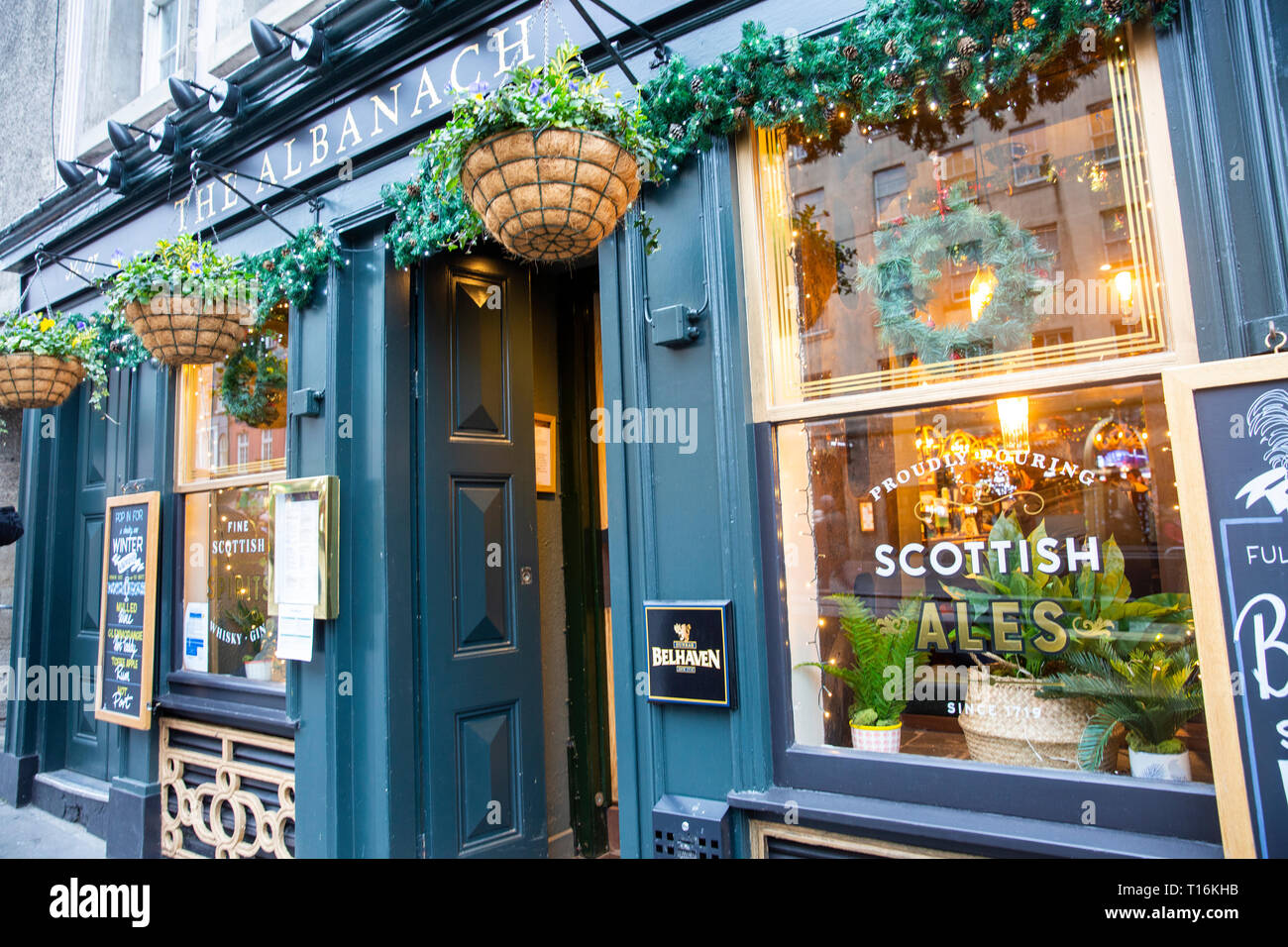 Albanach pub edinburgh hires stock photography and images Alamy