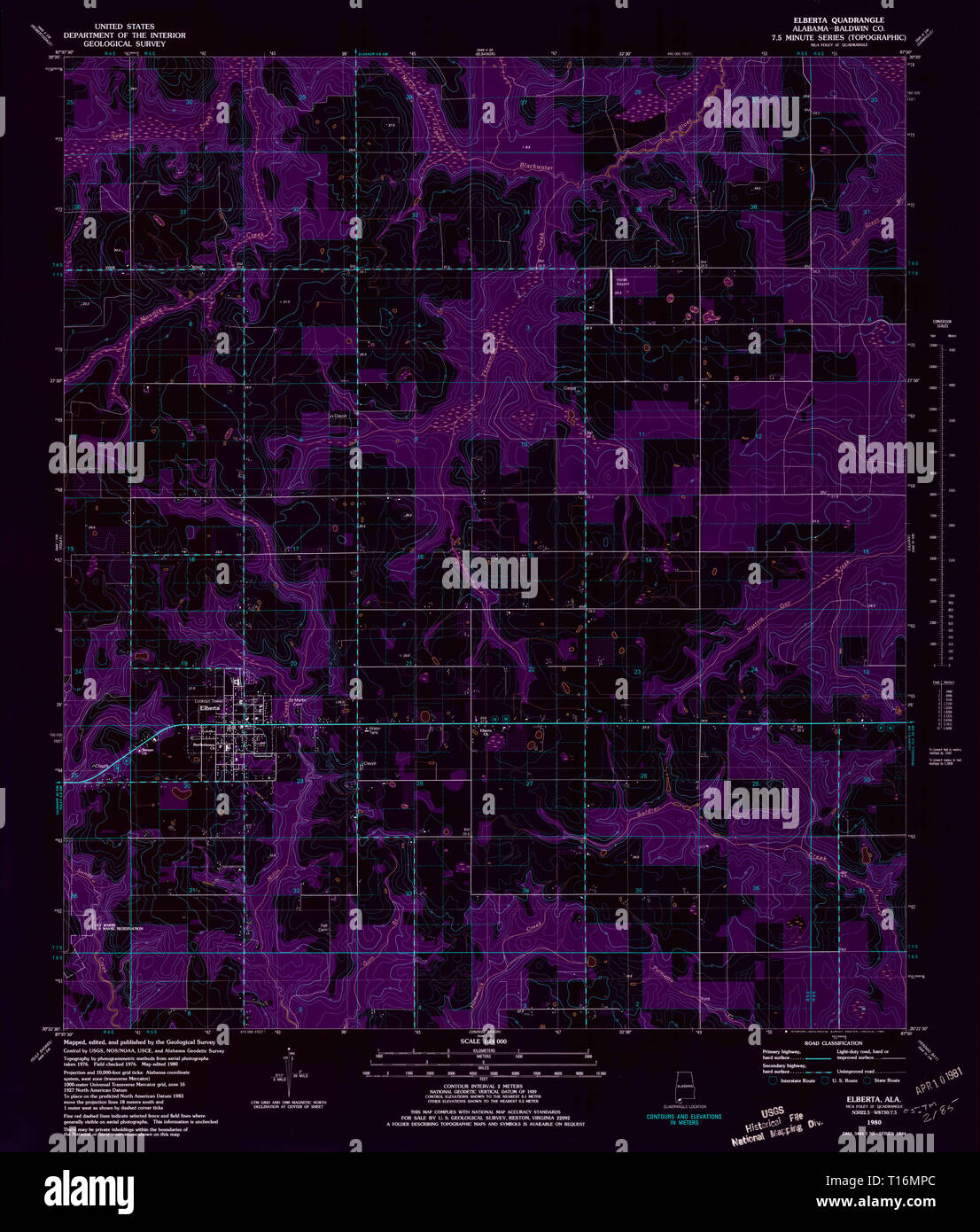 Elberta map hires stock photography and images Alamy