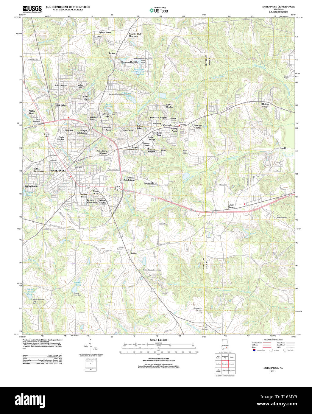 Enterprise alabama map hires stock photography and images Alamy