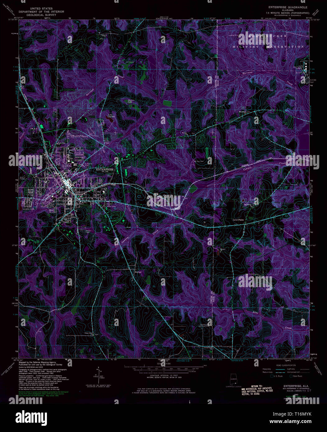 Enterprise alabama map hi-res stock photography and images - Alamy