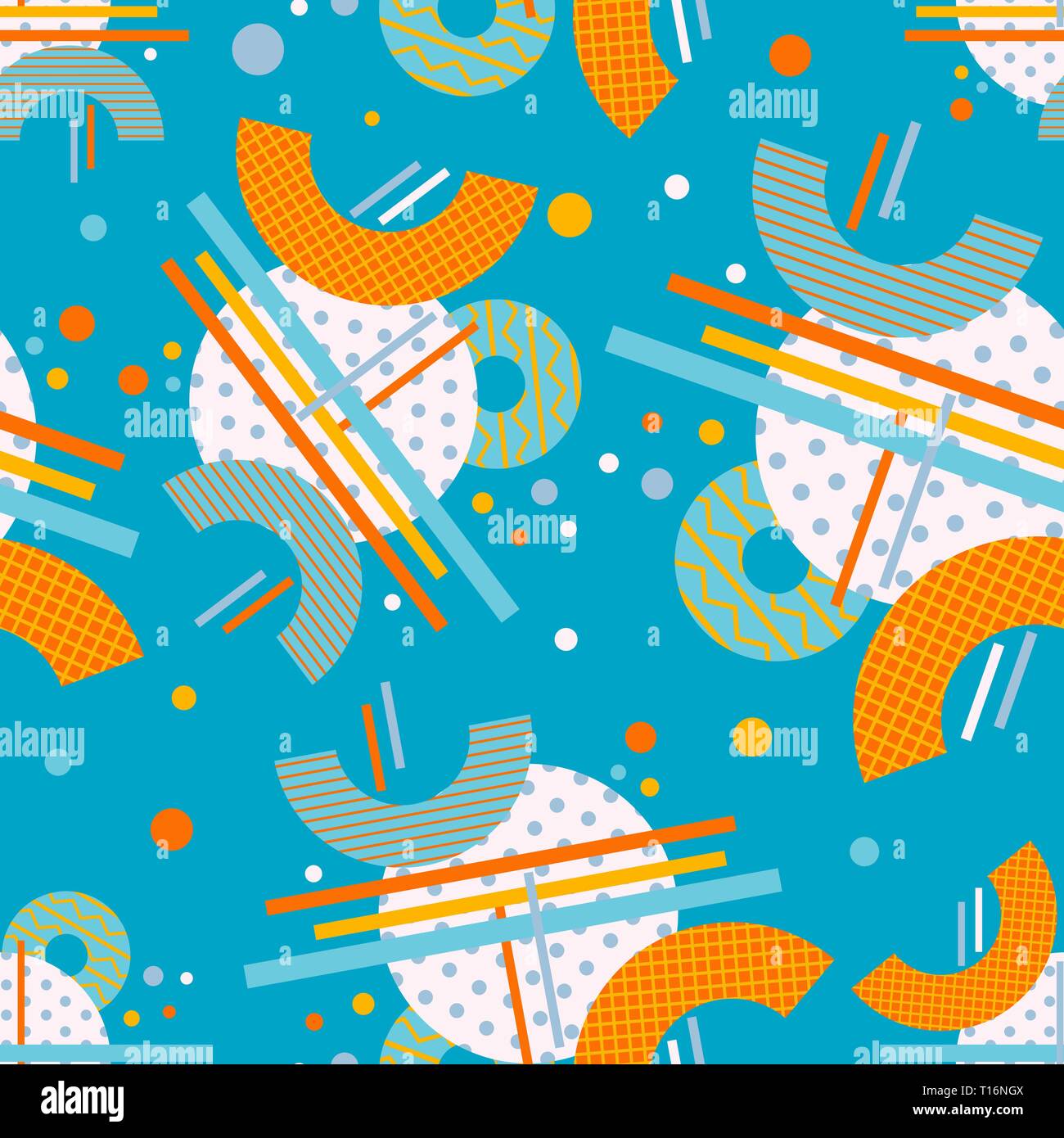 Abstract seamless pattern. Geometric composition. Modern background design. Stock Vector
