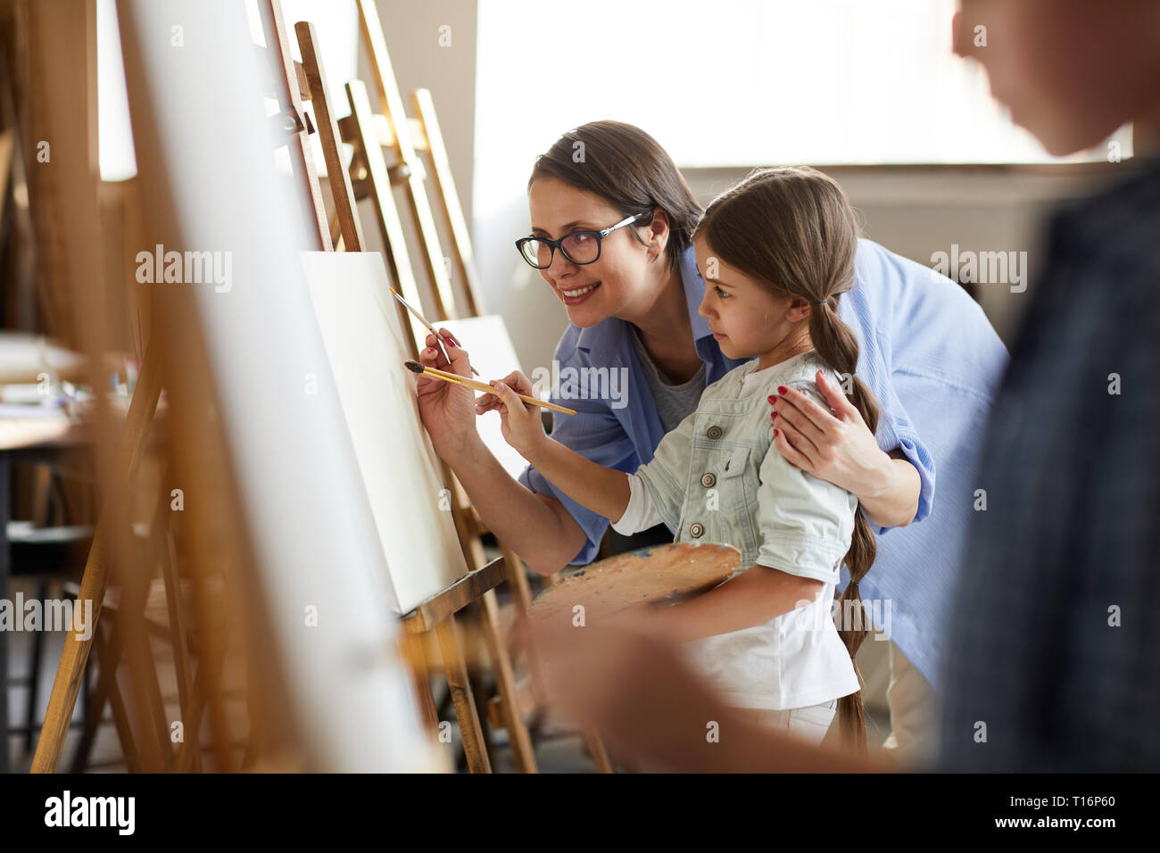 Art Class for Children Stock Photo